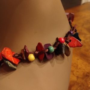 SAVE: Artisanal Boho Beaded Necklace with Earth Tones